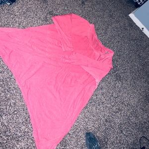 Pink athletic shirt